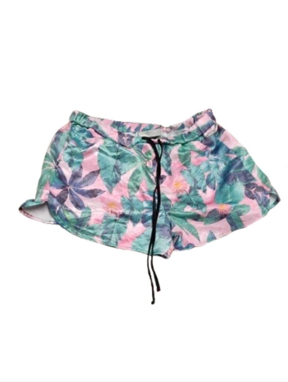 Bench Women's Pull On Drawstring Tropical Pink Shorts Sz 10 US